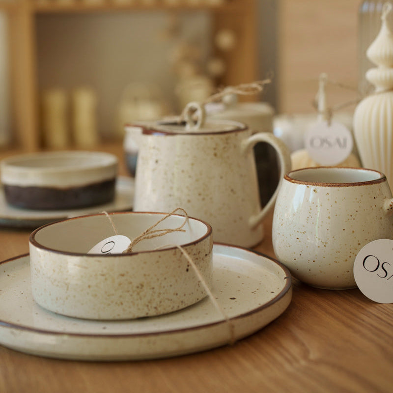 Czajnik ceramiczny handmade Rustic Cream 0,75 l