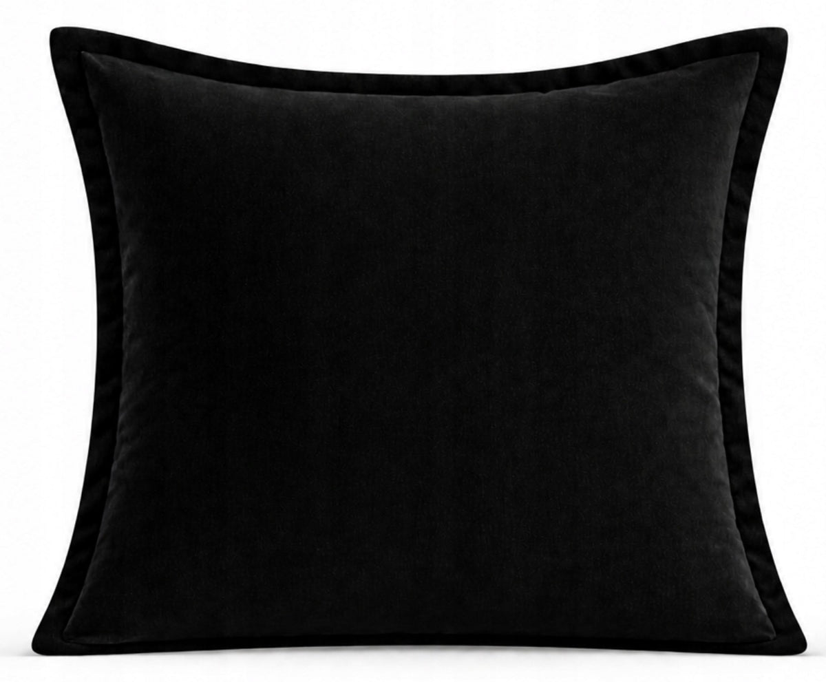 Poduszka dekoracyjna NOIR 50 × 50 cm | szyta ręcznie w Polsce
