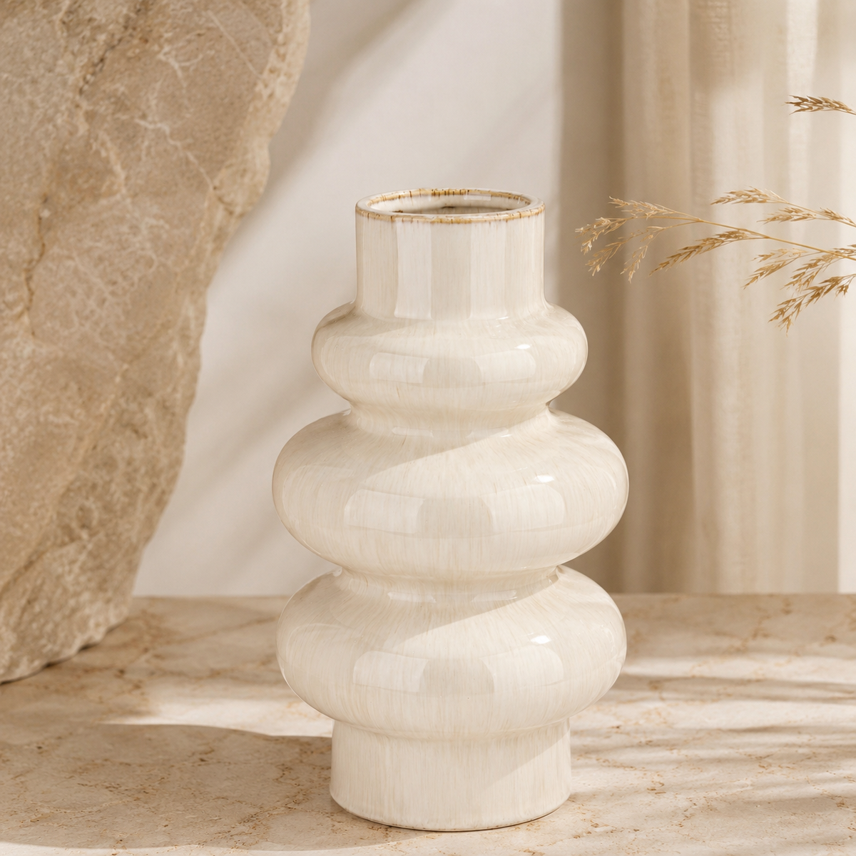 Wazon ceramiczny AMARA Ivory 30 cm
