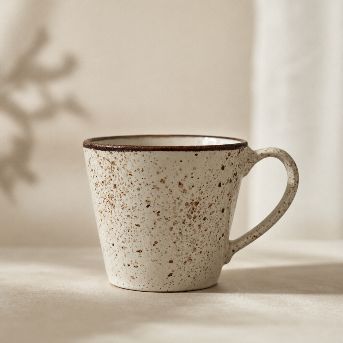 Ceramiczny kubek handmade Rustic Cream 280 ml